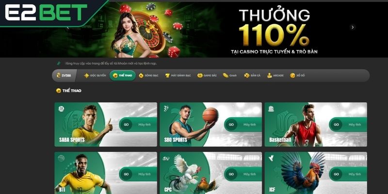 Đăng ký E2BET thành công sẽ được cộng code hời ngay 